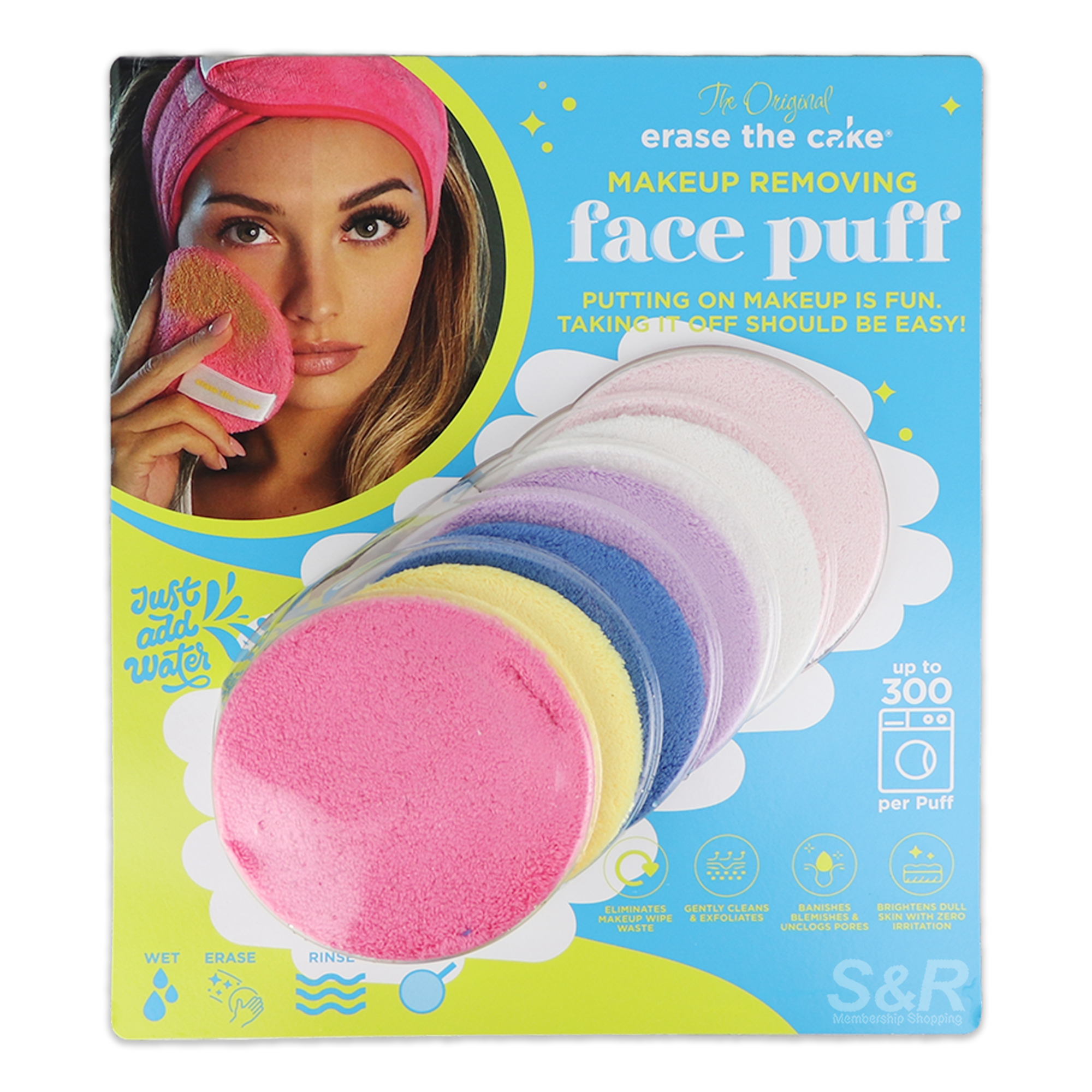 The Original Erase The Cake Makeup Removing Face Puff 6pcs